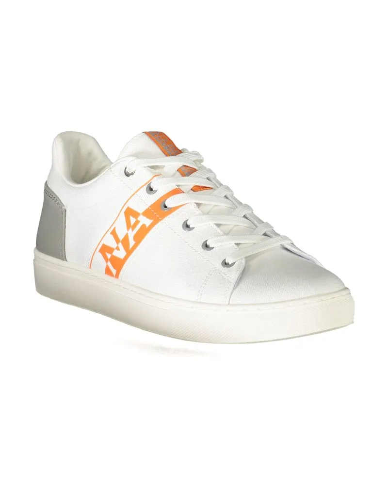 Napapijri Logo-Striped Sneaker — White White
