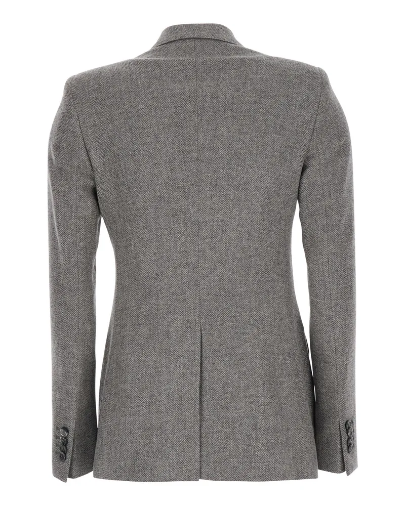 Tagliatore Women's Jacket Parigi Wool Grey Blazers Gray