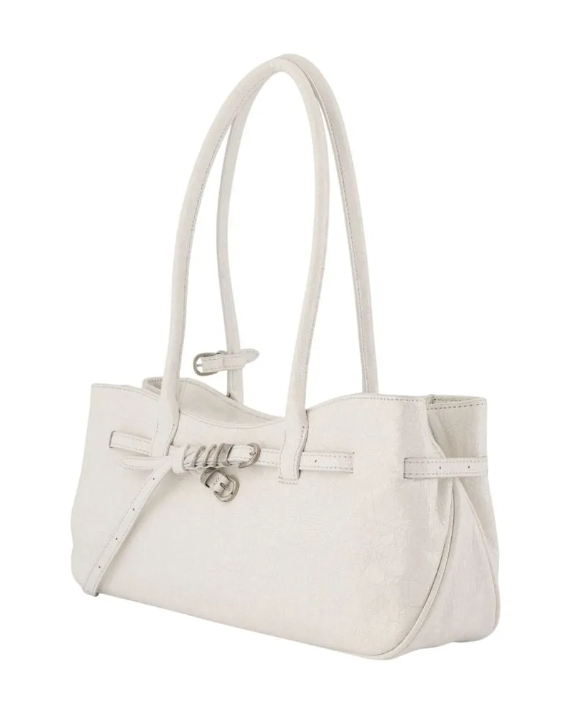 Marge Sherwood Women's Cowhide Leather Shoulder Bag White White