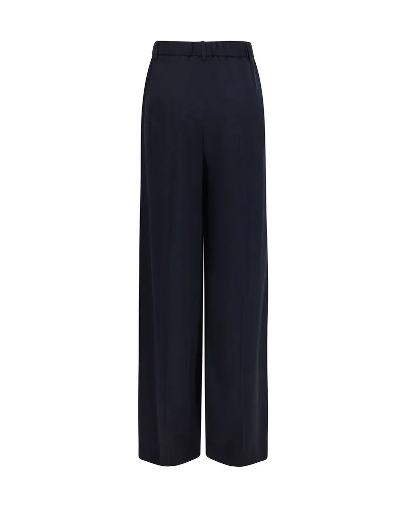 Gucci Women's Blue Viscose Casual Pants Blue