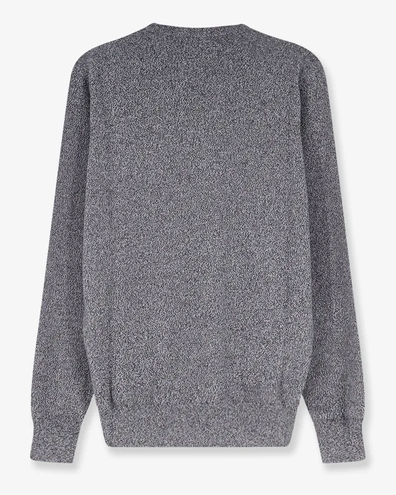 Brunello Cucinelli Men's V-Neck Cashmere Sweater Grey Gray
