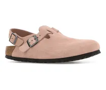 Unisex Tokyo Slingback Pink Suede Flats