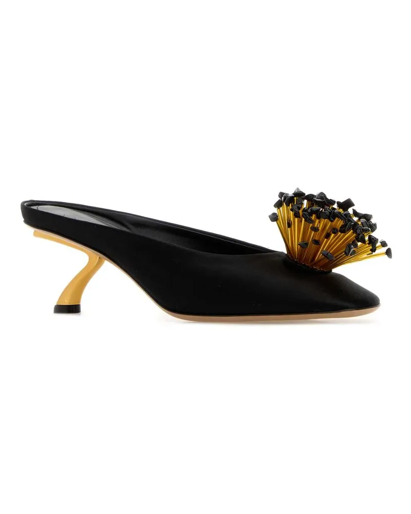 Ferragamo Safi Mule Heel — Black Black