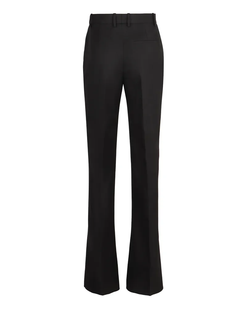 Bottega Veneta Women's Flared Wool Trousers Black Black