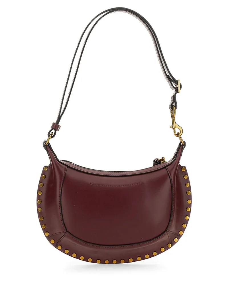 Isabel Marant Oskan Moon Shoulder Bag — Burgundy Burgundy