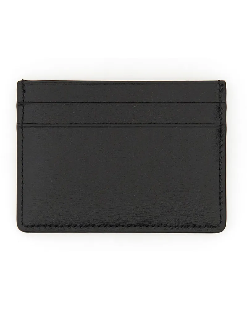 Jil Sander Leather Card Case — Black Black