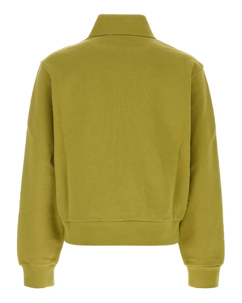 Moncler Men's Pistachio Green Cotton Sweatshirt Acidgreen Exterior: Maglieria Sweater Green