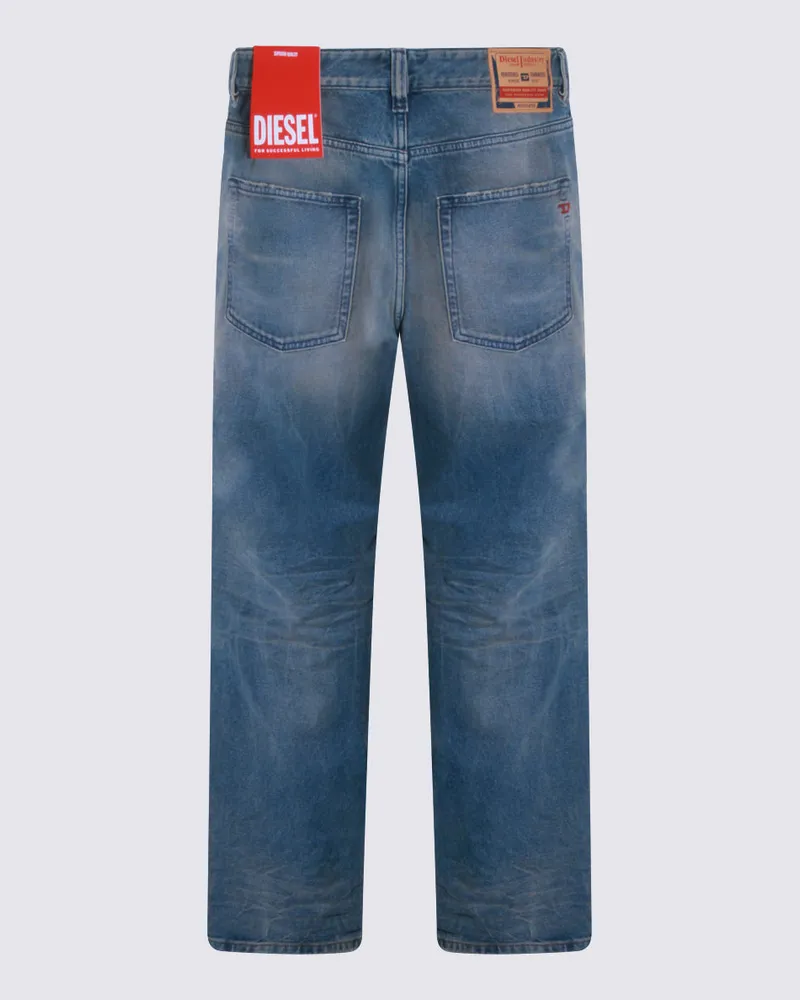 Diesel Men's Jeans Light Blue _100 % Co Blue