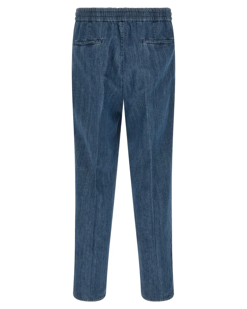 Brunello Cucinelli Cotton Relaxed Fit Jeans — Blue Blue