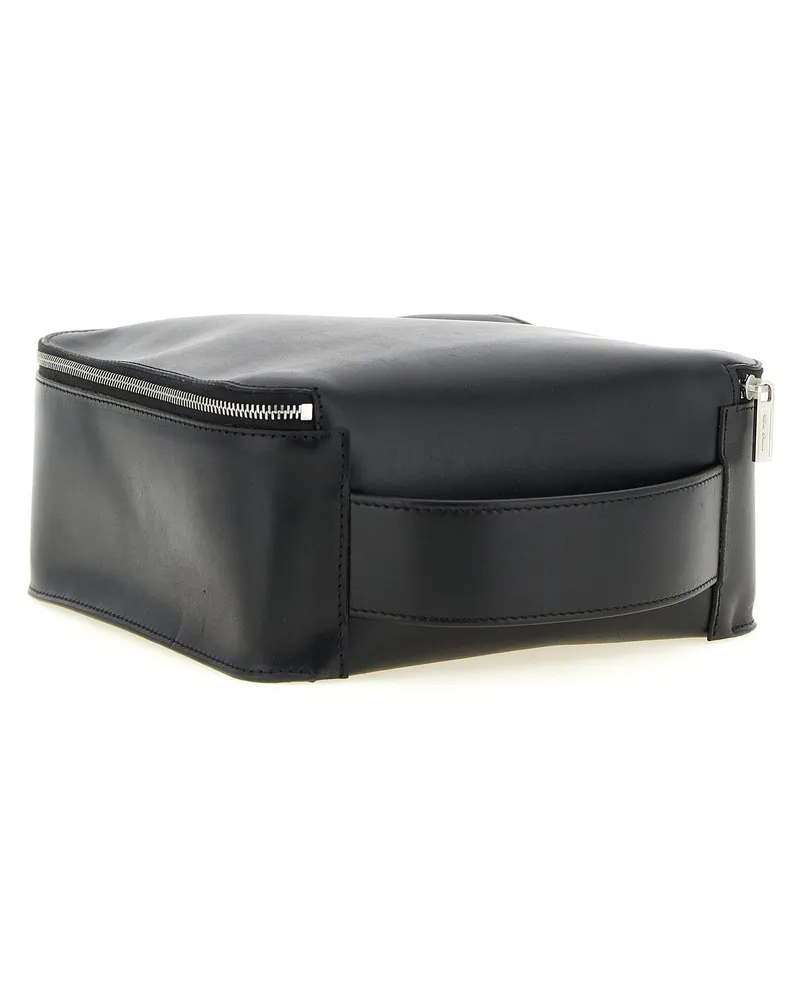 Rick Owens Calfskin Leather Clutch — Black Black