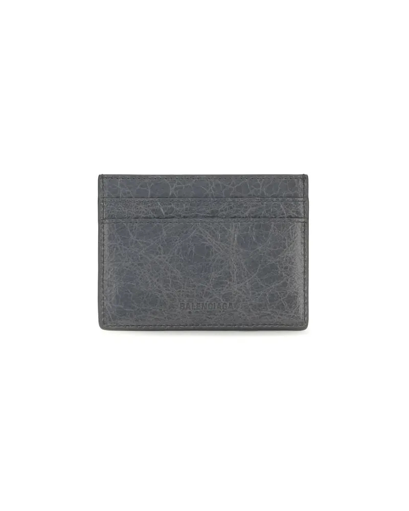 Balenciaga Women's Gray Lamb Ovis Aries Wallet Gray