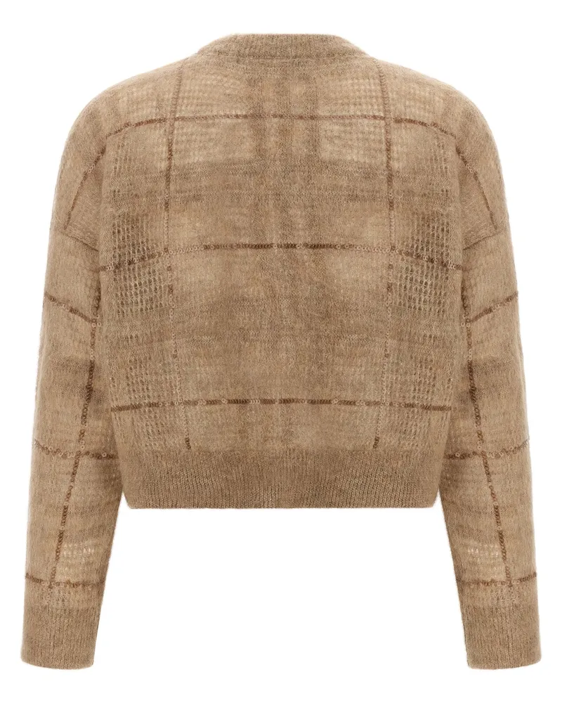 Brunello Cucinelli Women Beige Wool Cardigan Clothing Beige
