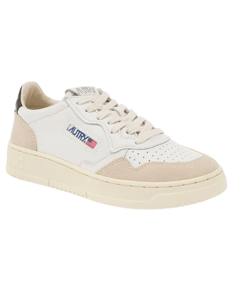 AUTRY Women's Low-Top Sneakers Medalist White Leather Cow Trainers White