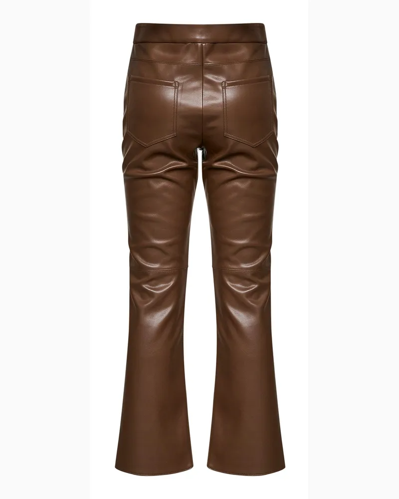 Max Mara Women's Trousers Smmsublime Mud Coated Brown Polyester Brown