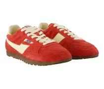 Women's Windspin Low Sneaker Red Calfskin