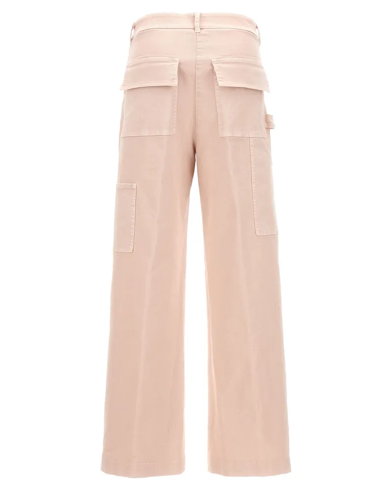 NUDE Cotton Cargo Pants — Blush Blush