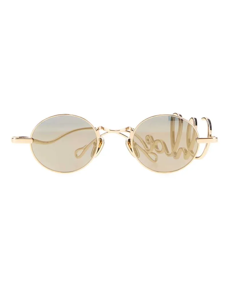 Chloé GOLD-GOLD-GOLD Metal Round Frame Sunglasses — Gold Gold