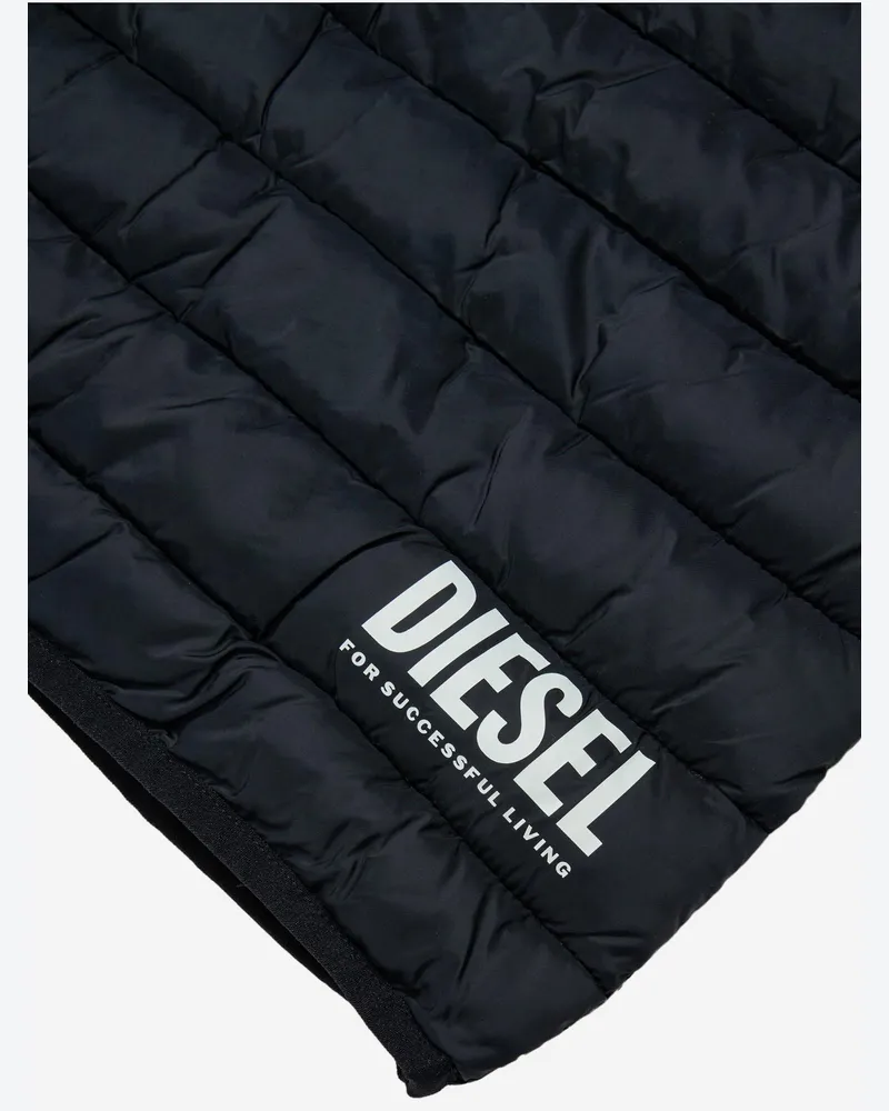 Diesel Boys' Padded Vest With Logo Black Polyamide Waistcoat & Gilet Black