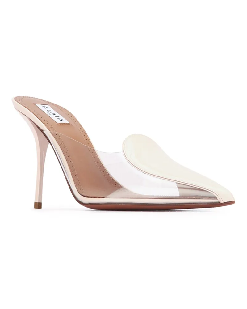 Alaïa Women's Mules 90 Rosedragee Leather - Sole: Calf Scarpe Con Tacco / High Heel Shoes Rose