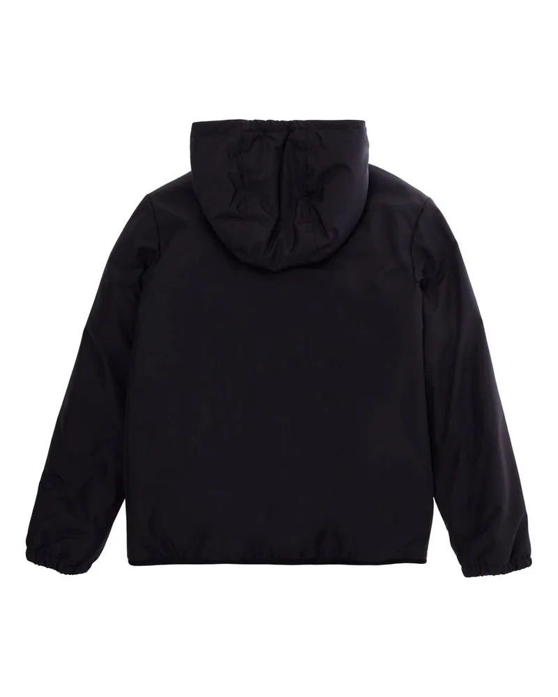 Gucci Web Stripe Hooded Tech Fabric Down Jacket — Black Black