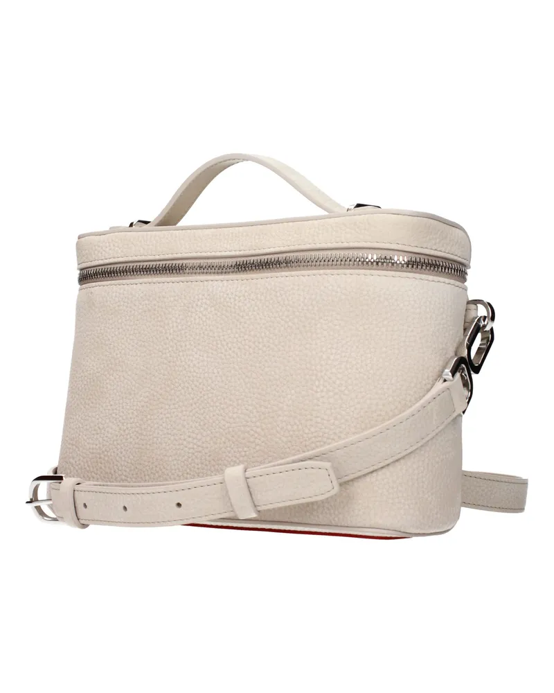 Christian Louboutin Women's Beige Leather Handbag Bag Beige