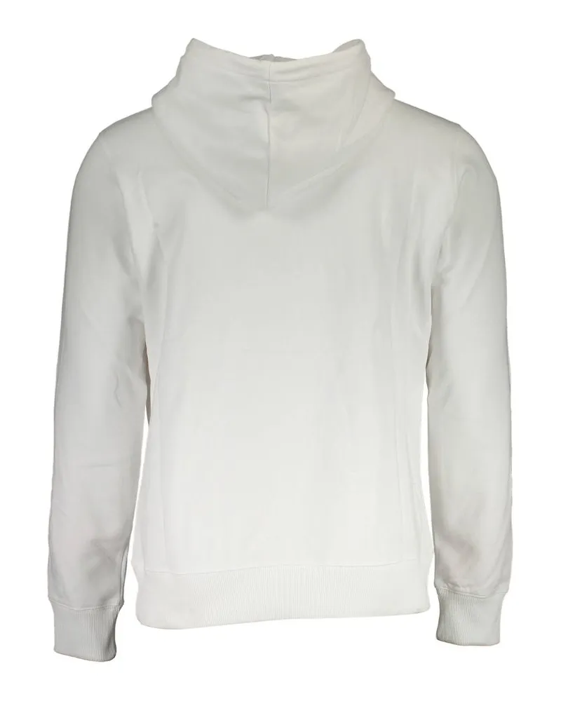 Calvin Klein Organic Cotton Logo Embroidery Hoodie — White White