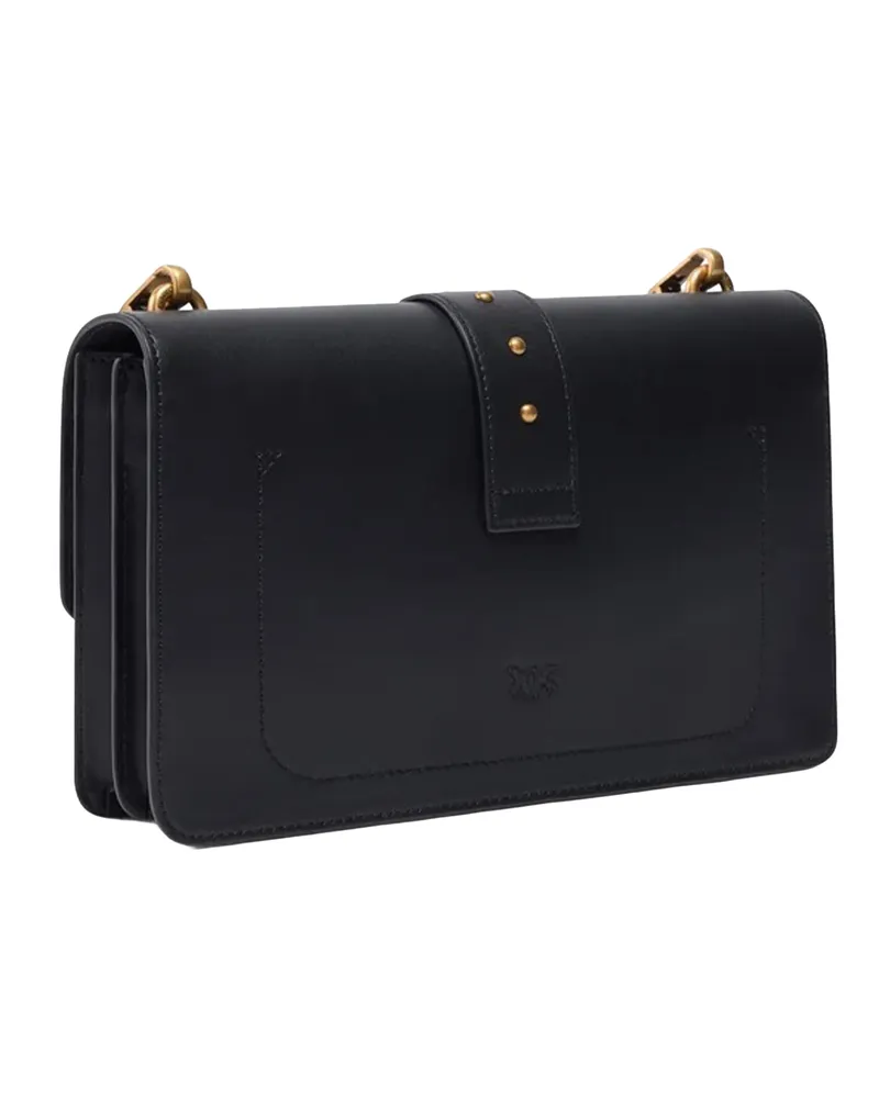 Pinko Leather Shoulder Bag — Black Black