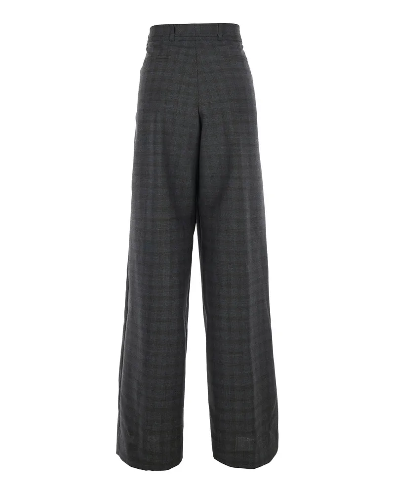 Dries van Noten Women's Straight-Leg Pecha Trousers Brown Wool Brown