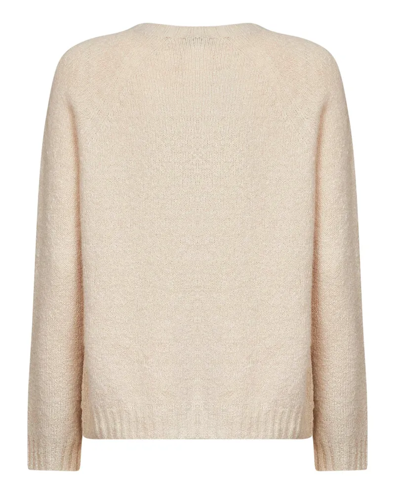 Max Mara Women Sweater Wkdghiacci Almond Alpaca Blend Beige Beige