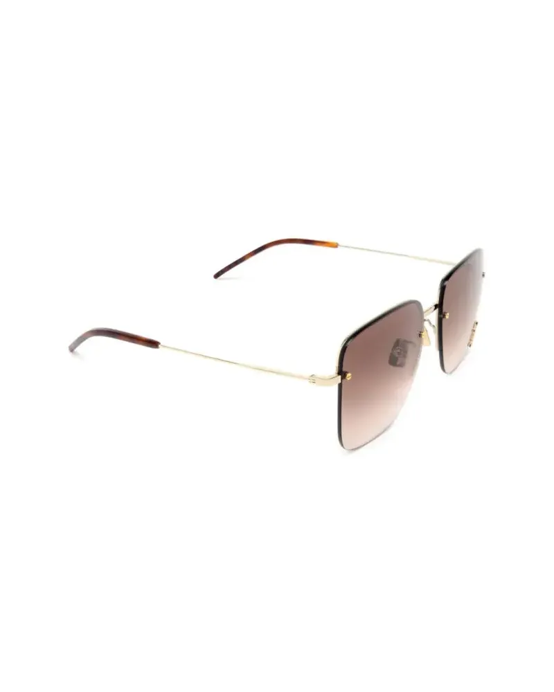 Saint Laurent SL312M008 Sunglasses — Gold Gold