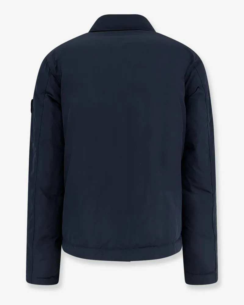 Stone Island Men's Padded Jacket Micro Reps Nylon Blue Polyester Blue