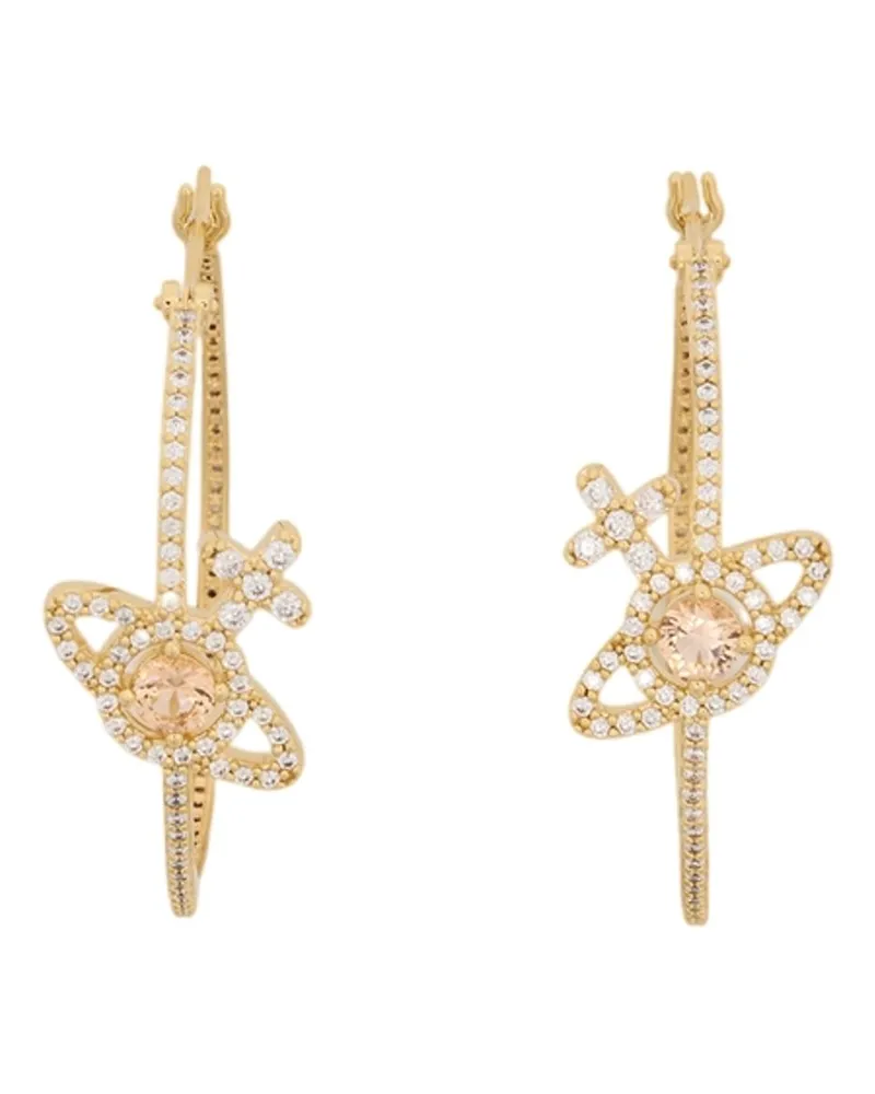 Vivienne Westwood Women's Olympia Cz Earrings Metal Gold Jewelry-Watches Gold