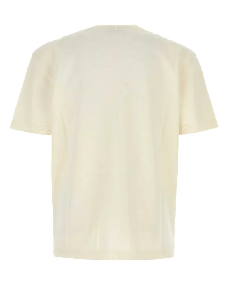 Givenchy Men's Ivory Cotton T-Shirt Exterior Exterior: T-shirts And Polos White