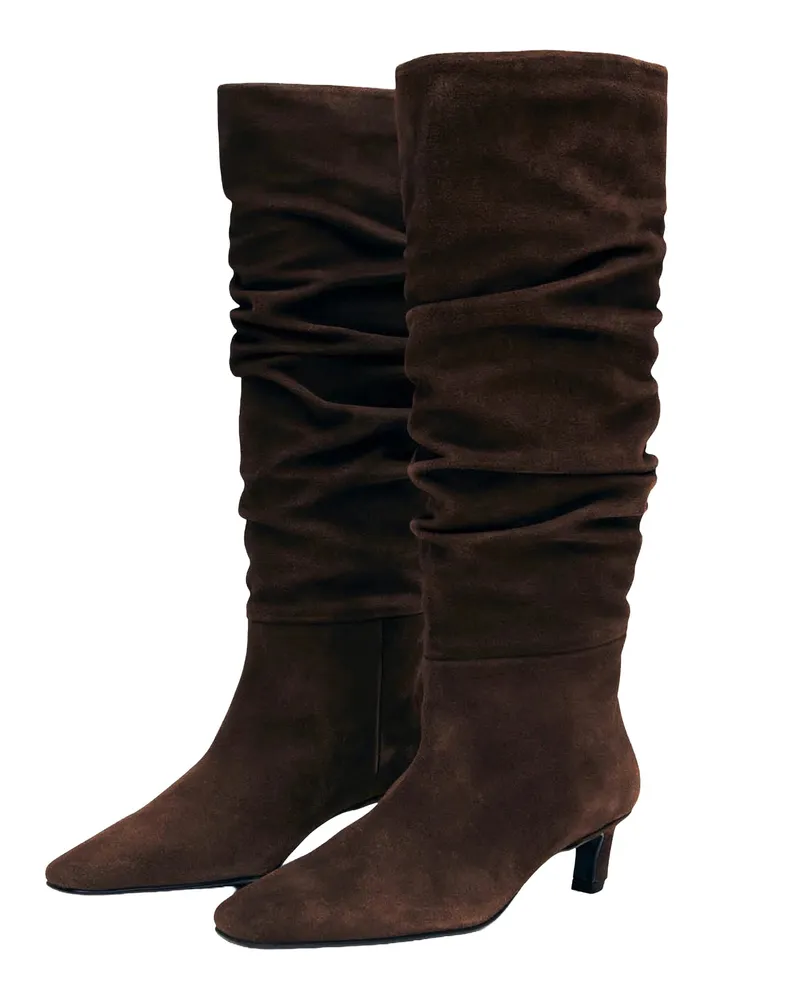 Alohas Women's Knee Boots Kalia Suede Brown Brown