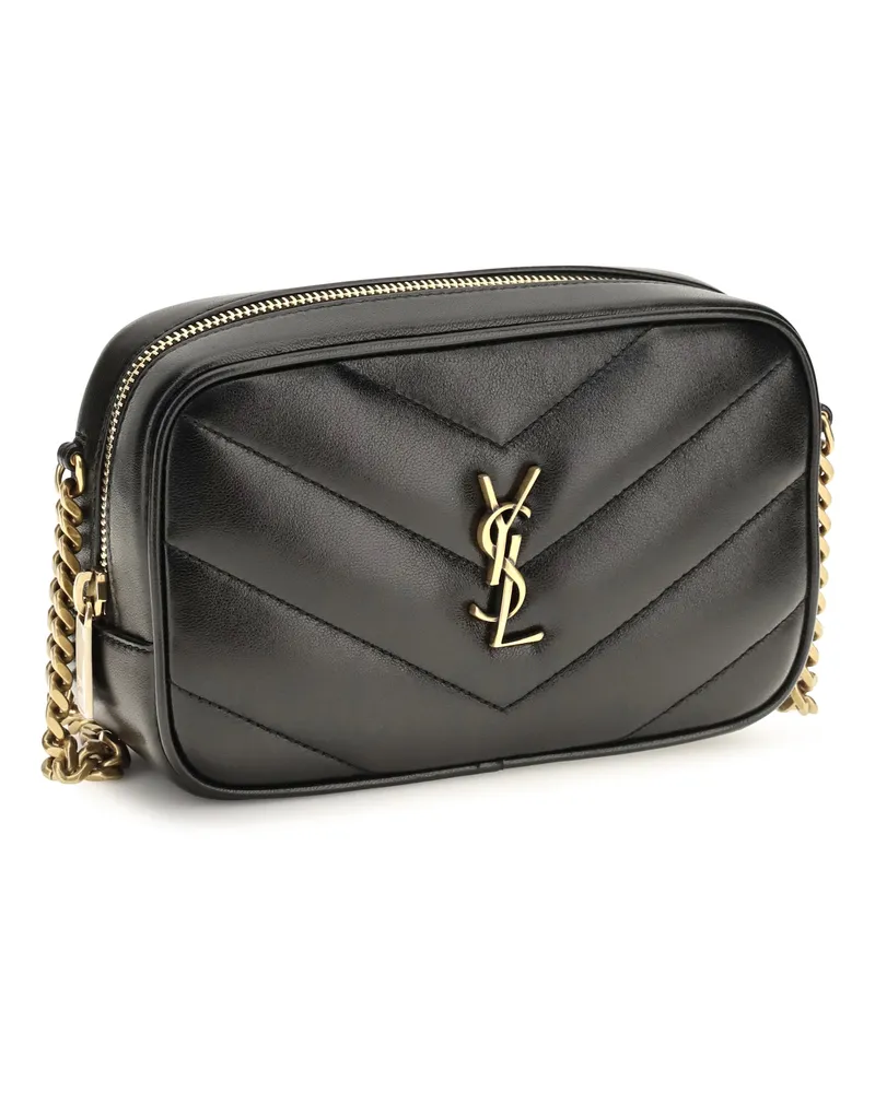 Saint Laurent Women's Ysl Pw Mbag 7_daytona Lamb C-M Nero Ovis Aries Shoulder Bags Black