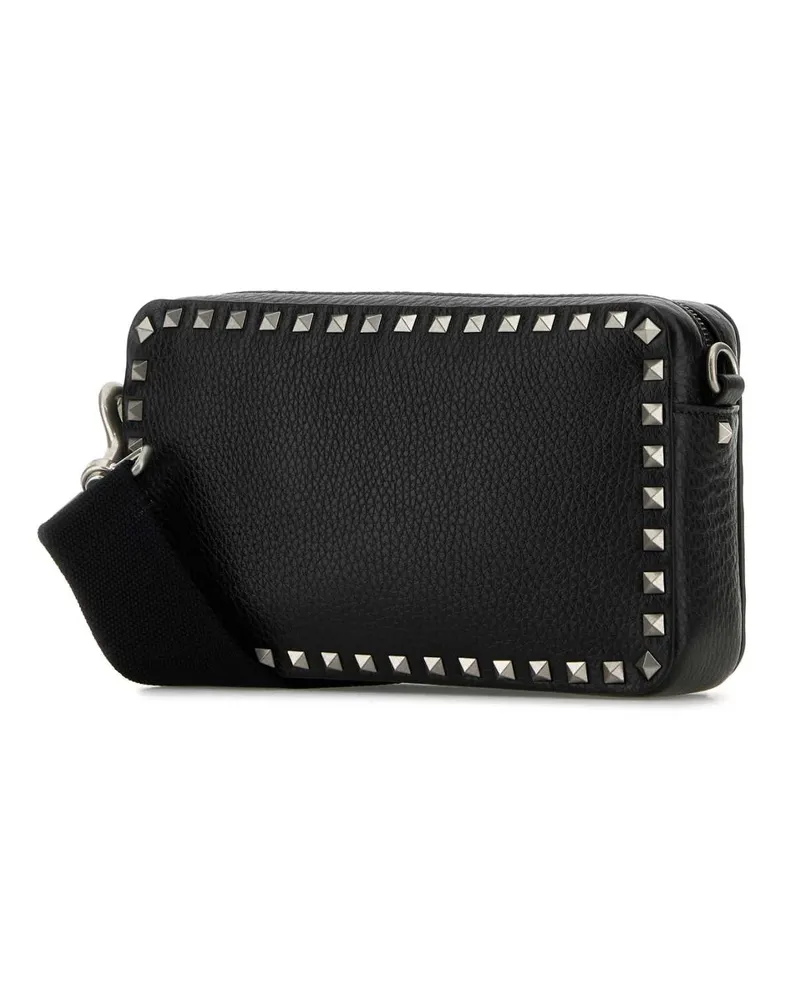 Valentino Garavani Men's Black Leather Rockstud Crossbody Bag Nero Borse A Tracolla Black