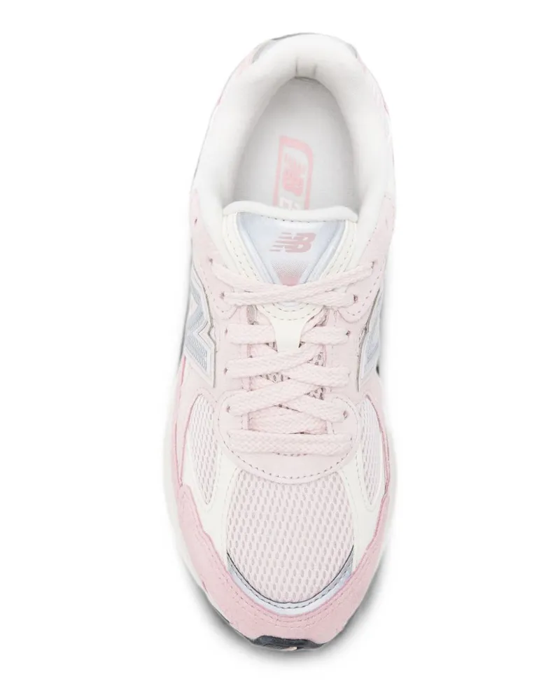 New Balance Mesh and Suede Colorblock Sneaker — Pink Pink