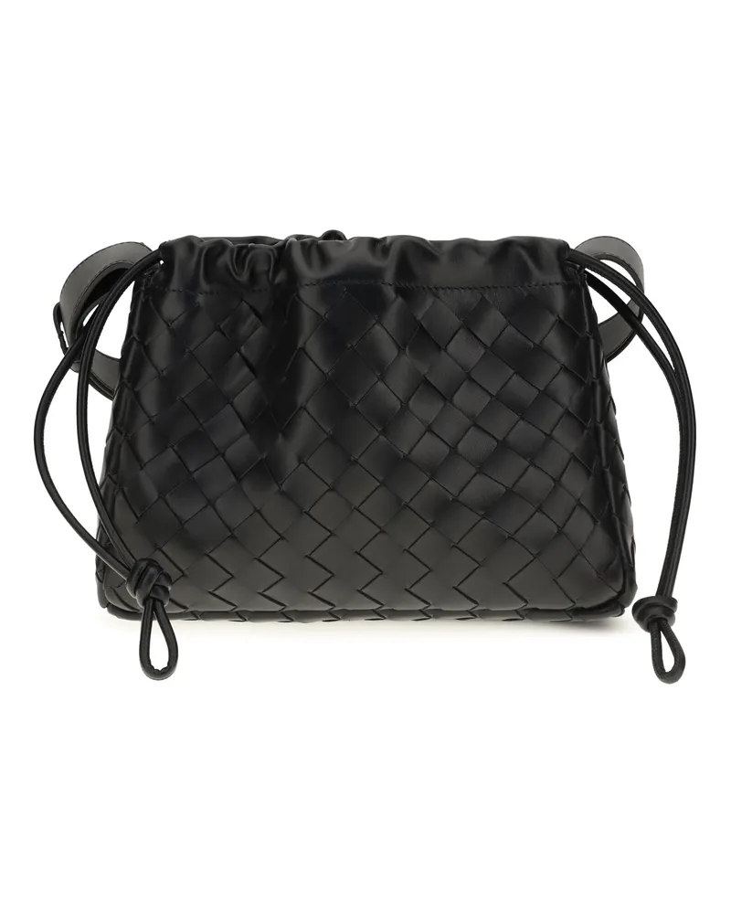 Bottega Veneta Men's Pouch Bike Calfskin Black-Silver Calf Leather Umbrellas Black/silver Accessory Black