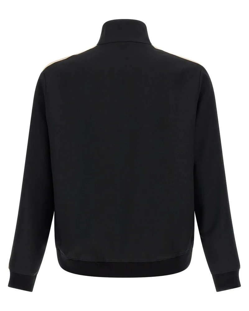 Valentino Garavani Turtleneck with VGold Logo Sweatshirt — Black Black