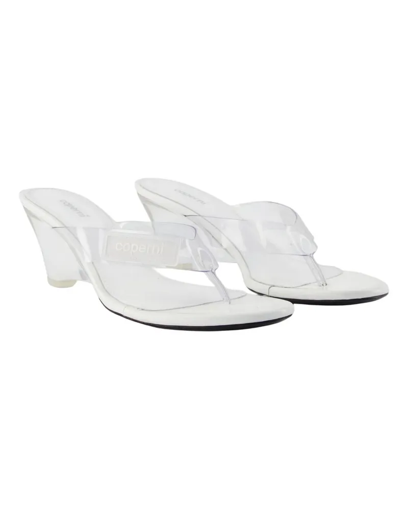 COPERNI Women's Lift Sandals -  Synthetic White Plastic Shoes Mules White