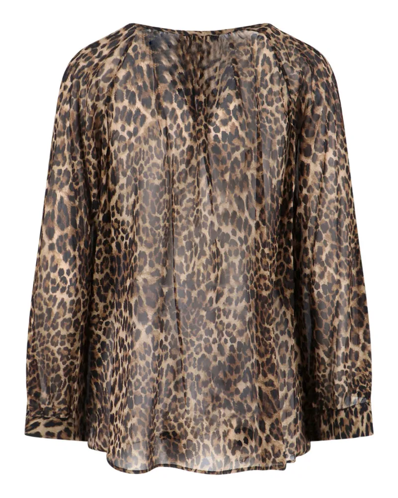 Nili Lotan Women's Shirts Brown Silk Brown