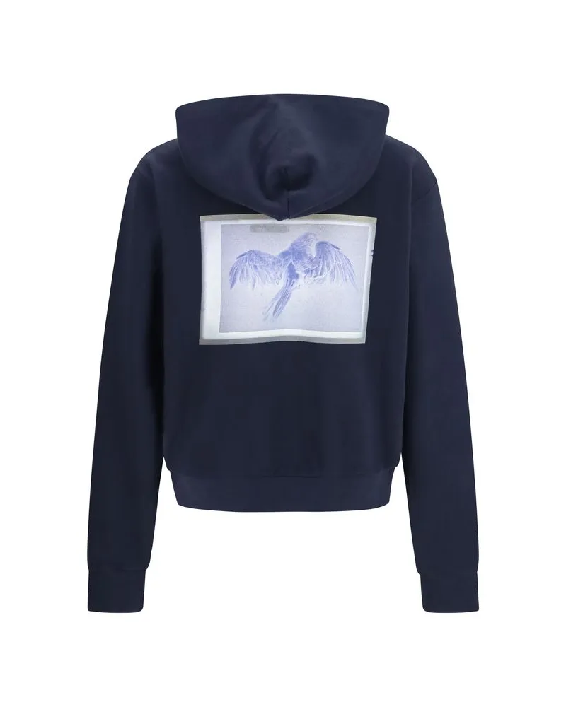 Maison Margiela Men's Blue Cotton Sweatshirt Clothing Navy