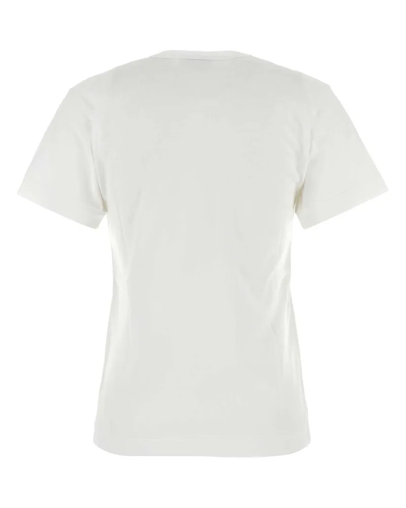 Comme des Garçons Women's White Cotton T-Shirts White