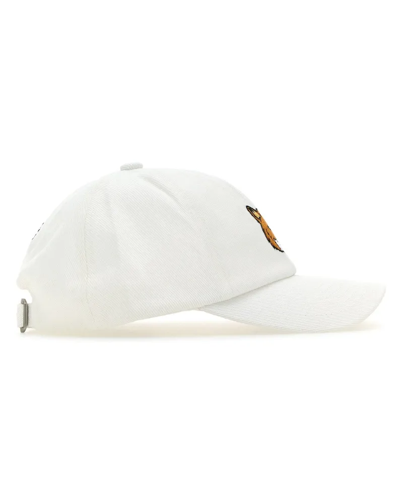 Kitsuné Mm06103ww0096 P100 White Monoensemble = Cotton Cappelli E Fasce Per Capelli Hat White
