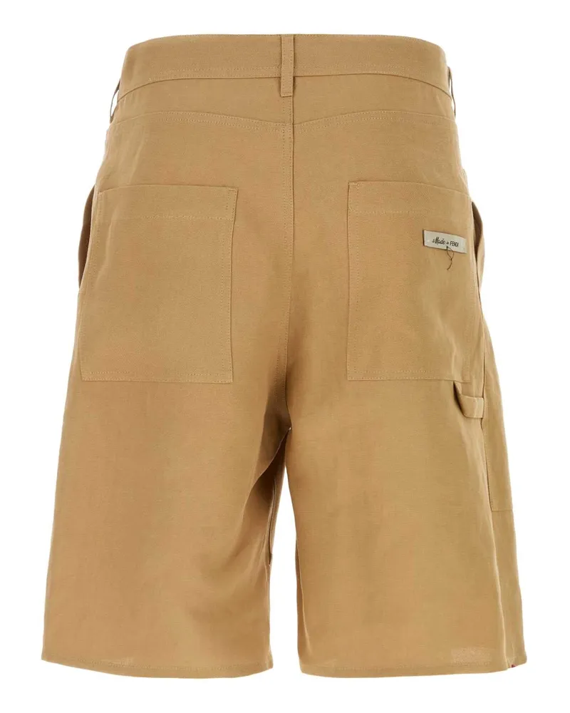 Fendi Fb0968ar96 F1mtk Beige Exterior: Paper Bermuda Short Beige