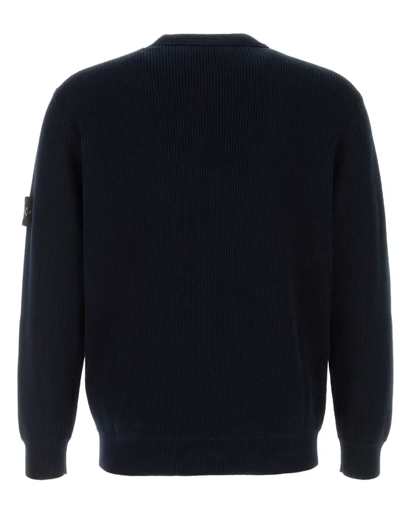 Stone Island Men's Midnight Blue Cotton Sweater Navyblue Navy