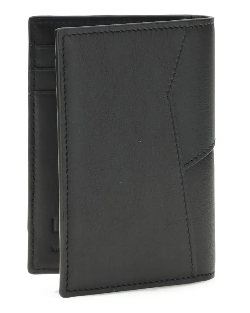 Loewe Men's Puzzle Edge Card Holder Black Calf Leather Umbrellas Accessory Black