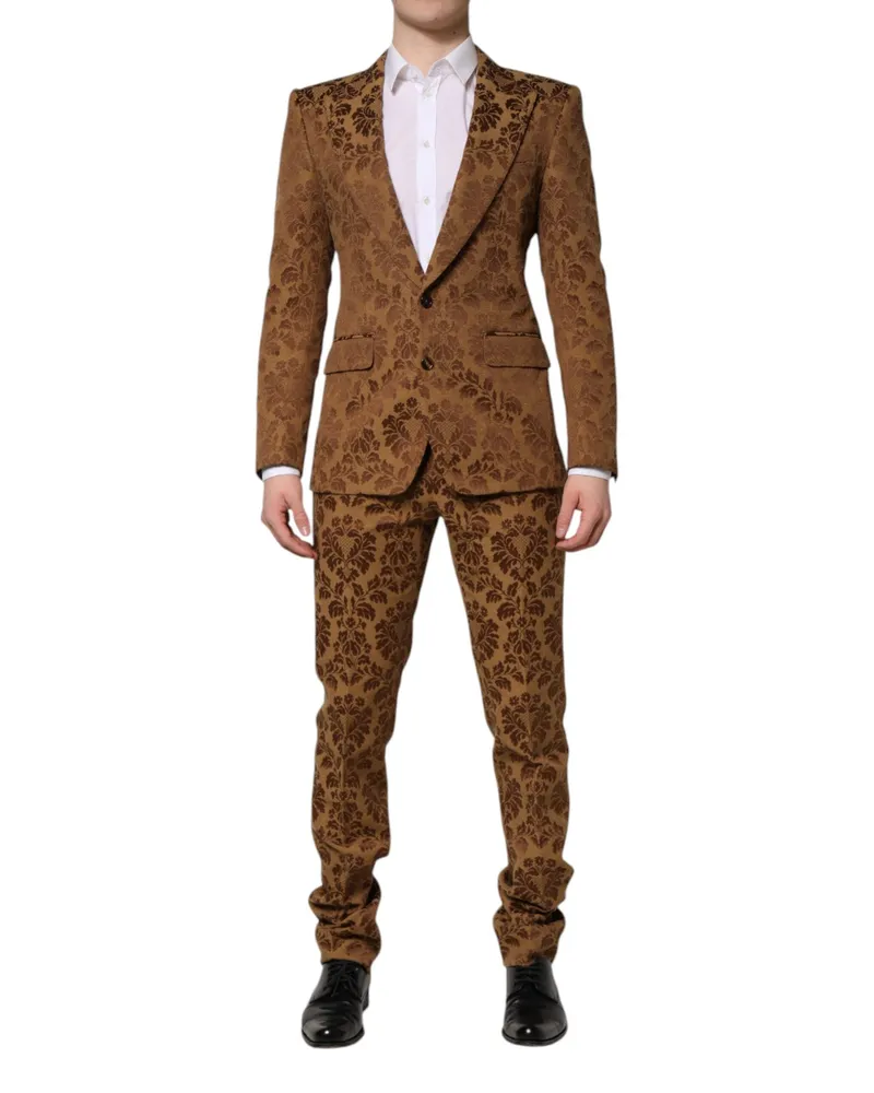 Dolce & Gabbana Sicilia Pant Suit — Brown Brown