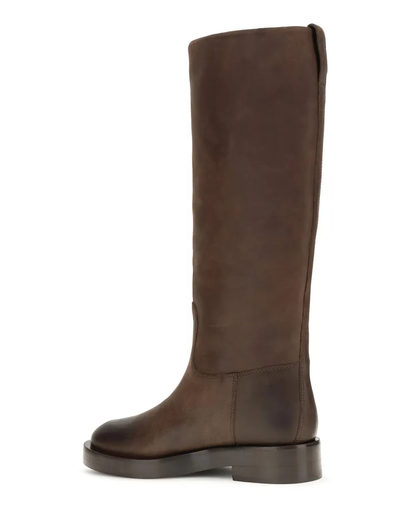 Paris Texas Women's Knee-High Boots Napa Leather Ebony Brown