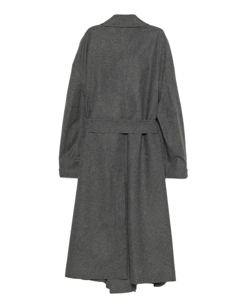 Emporio Armani Flannel Coat — Grey Grey